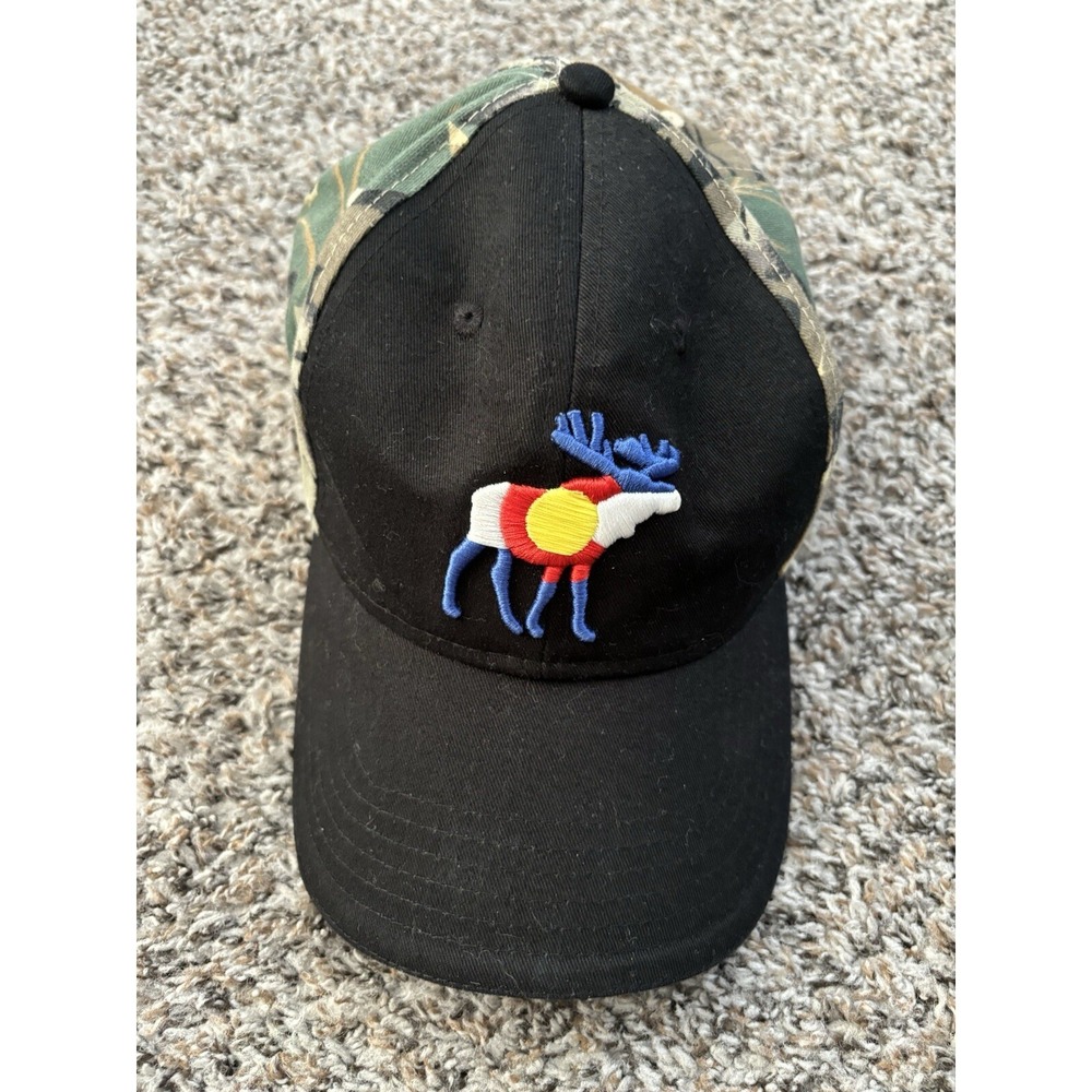 Love Light Apparel LLA Colorado Elk Hat Black Camo Strapback OSFM